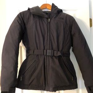 North Face belted winter jacket